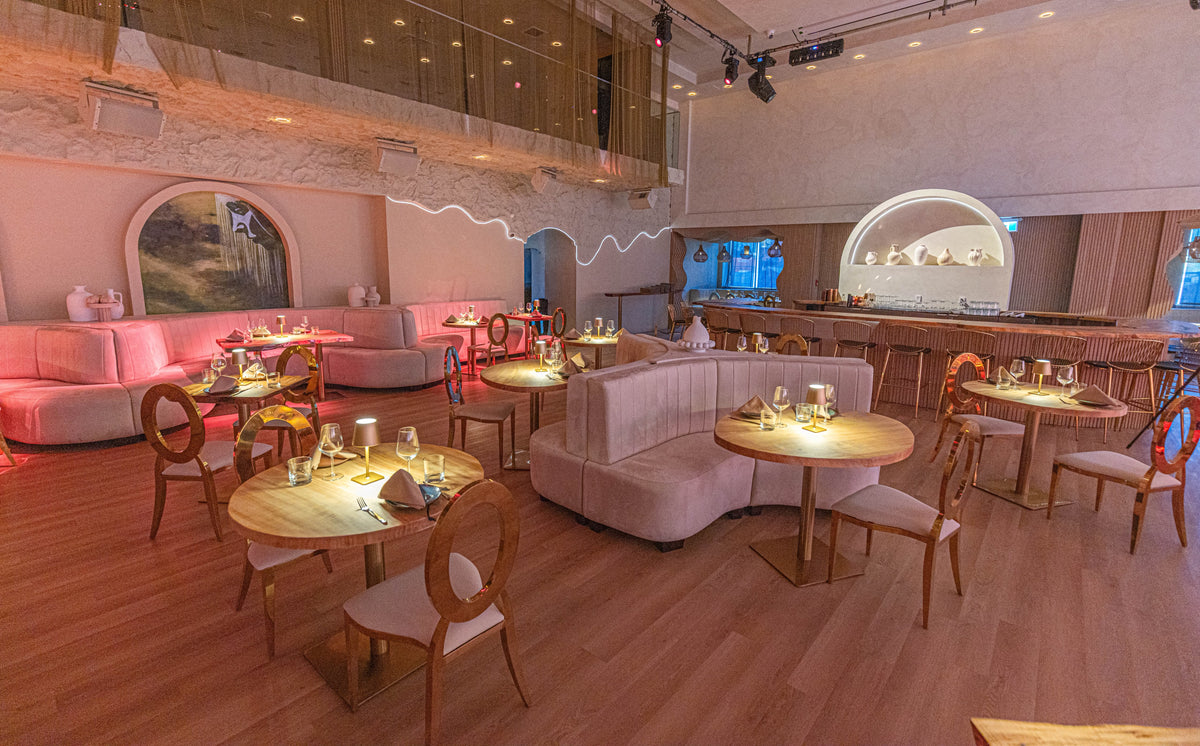 The room set for a corporate day